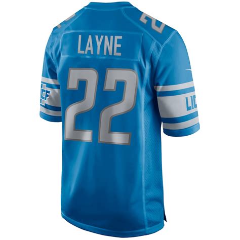 Detroit Lions Bobby Layne Nike Blue Retired NFL Game Jersey