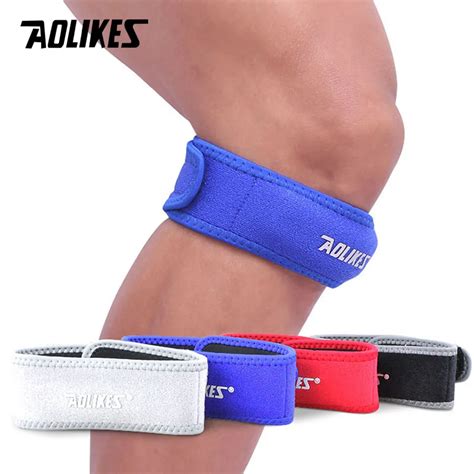 Adjustable Knee Patella Cushioning Neoprene Band Knee Support Sports Running Knee Brace Pads ...