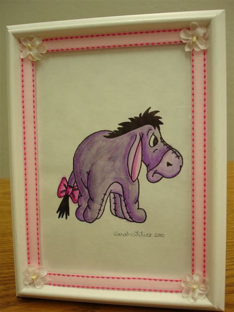 Eeyore watercolor picture I made for a friend’s nursery 🌸 | Watercolor pictures, Art sketches ...