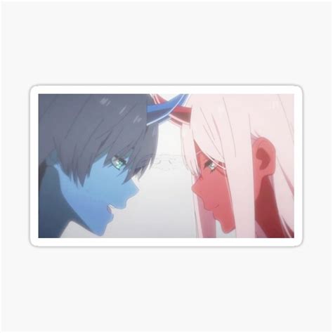 "Hiro and Zero Two" Sticker for Sale by Shiromaru | Redbubble