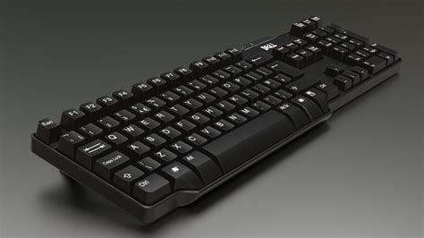 Keyboard Dell 3D Model .sldprt .sldasm .slddrw .ige .igs .iges - CGTrader.com