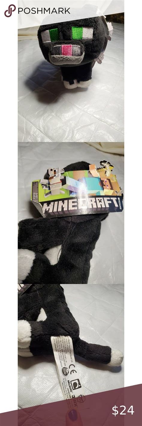 MOJANG JINX Minecraft Tuxedo Cat 2017 Plush Stuffed Plushie Toy Black And White | Tuxedo cat ...