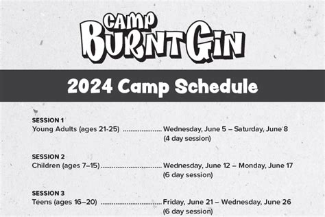 Camp Burnt Gin Programs | SCDHEC