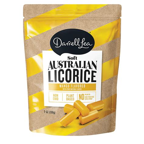 DARRELL LEA MANGO LICORICE 7 OZ PEG BAG