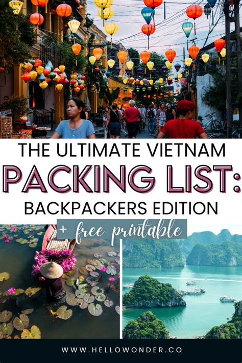 Vietnam Packing List: How to Pack For Vietnam in 2023 | Vietnam packing list, Vietnam travel ...