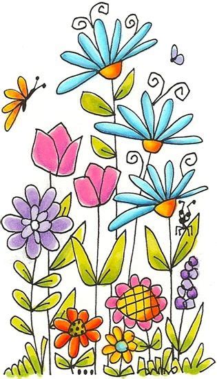 flowers, garden variety | Flower drawing, Flower doodles, Whimsical art