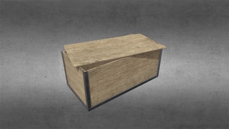 metal edged shipping crate - Download Free 3D model by RBG ...