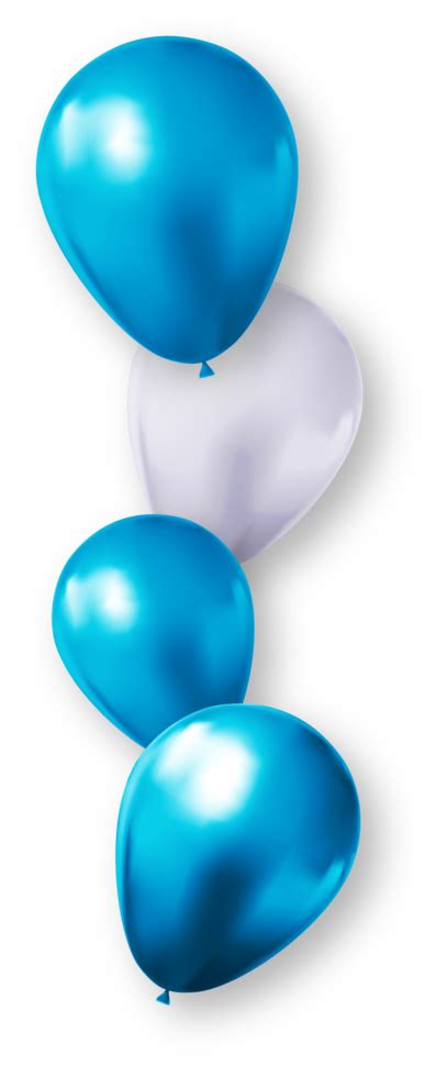 Blue and White Party Balloons 11154201 PNG