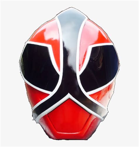 Red Samurai Ranger Helmet - Red Samurai Ranger Mask Transparent PNG ...