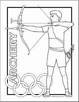 Coloring Pages Archery Pictures sketch template