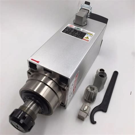 CNC Router Spindle Motor 6KW Air Cooled ER32 220V AC Electric Spindle Motor 18000rpm 4Bearings ...