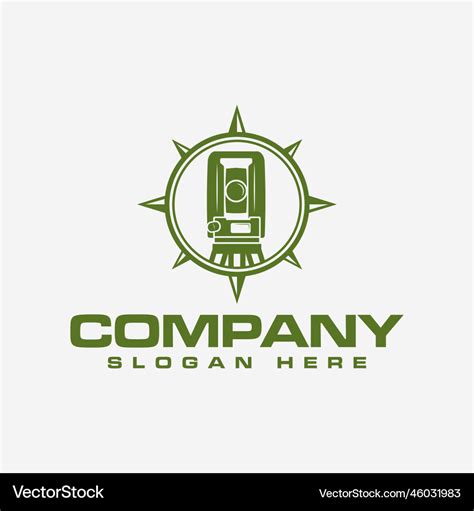 Land surveying logo icon Royalty Free Vector Image