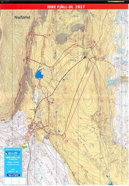 Orienteringskarta Idre Fjäll - Europa Karta