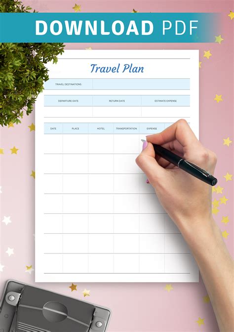 Printable Trip Planner - Printable Word Searches