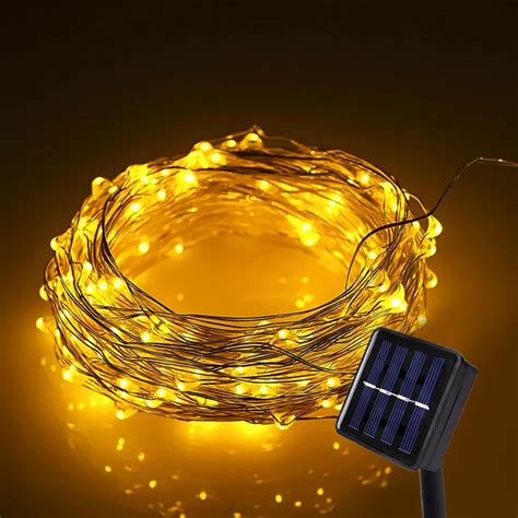 Goodland LED Solar String Light Outdoor Solar Lamp Waterproof Fairy ...