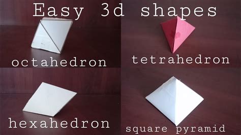 Paper Folding 3D Shapes