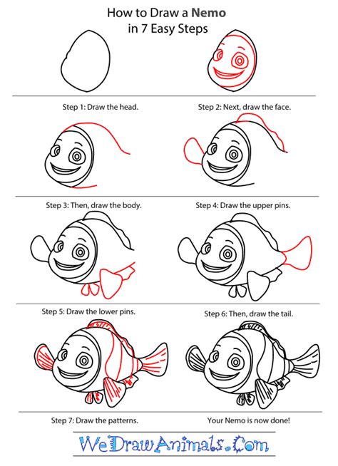 How to Draw Nemo From Finding Nemo