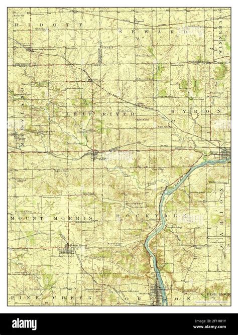 Oregon, Illinois, map 1924, 1:62500, United States of America by ...