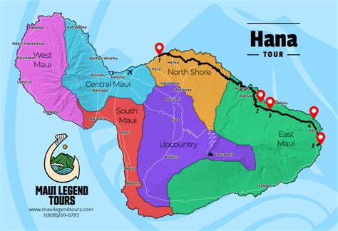 Map Of Road To Hana Maui Maui - Daune Eolande