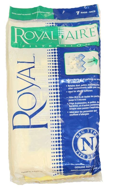 Royal Type N RoyalAire Vacuum Bag 7 Pack