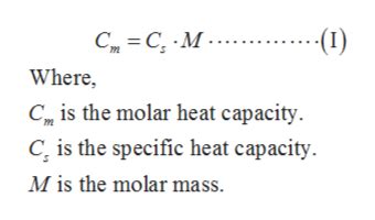 Molar Heat Capacity Formula - cloudshareinfo