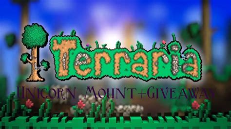 Terraria 1.3 Unicorn Mount+Giveaway!! - YouTube