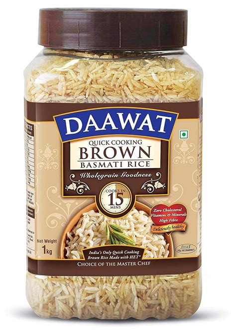 Daawat Brown Basmati Rice, 1kg Jar: Amazon.in: Grocery & Gourmet Foods