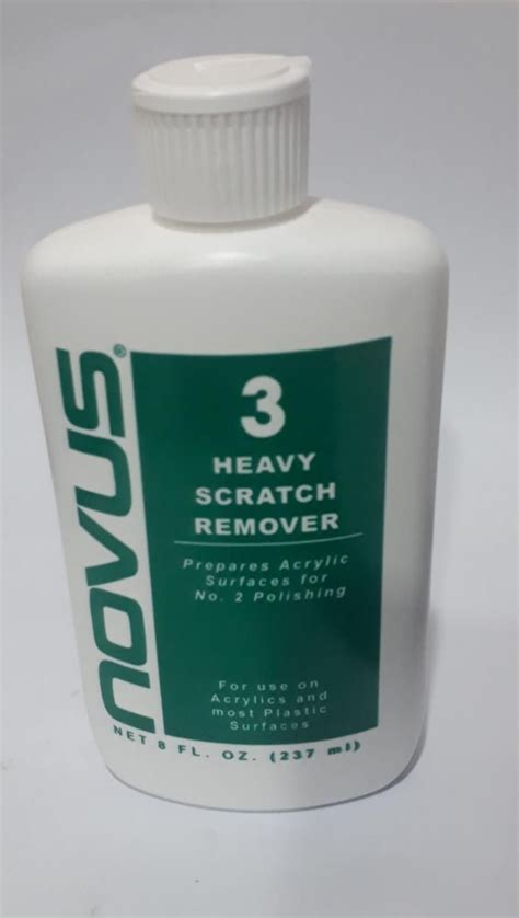 Novus Plastic #3- Heavy Scratch Remover Clear (8ounce) - ADS Marketplace