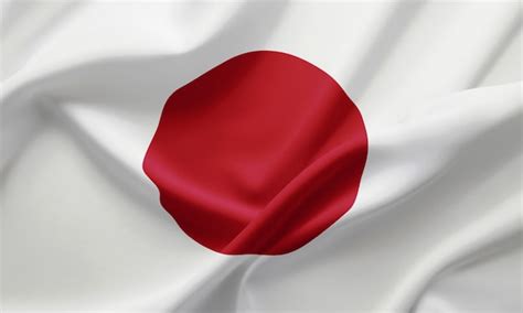 Premium Photo | Closeup waving flag of japan