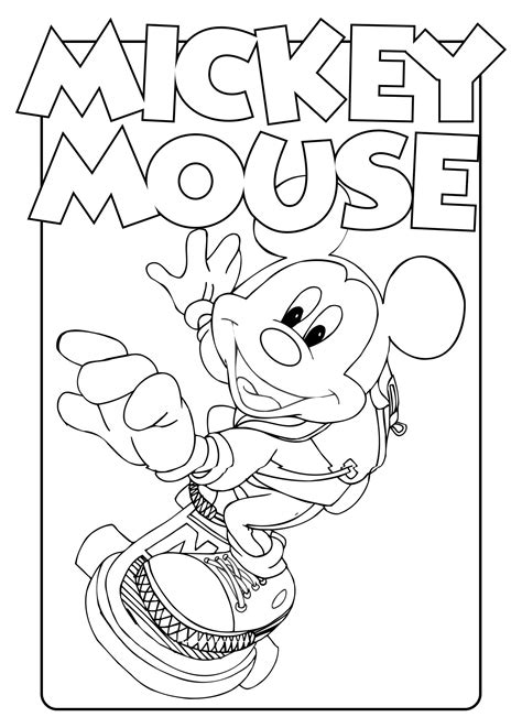 4 Best Disney Mickey Mouse Coloring Pages Printable PDF for Free at Printablee