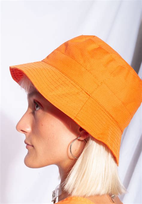 Vintage bucket hat 90s orange hat – Pop Sick Vintage