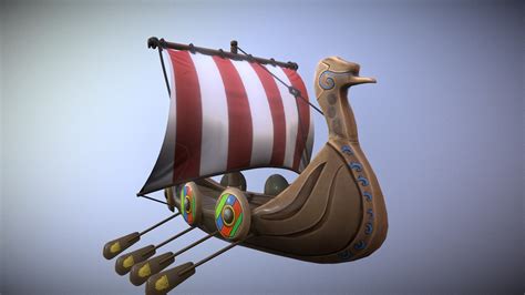 Viking Ship Stylized - Buy Royalty Free 3D model by nextsteprpg ...