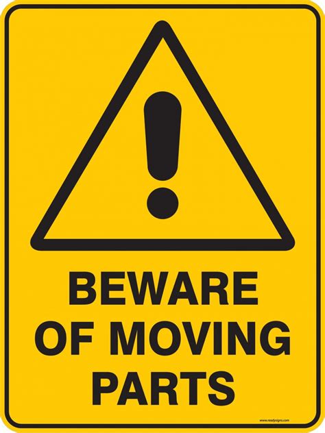 Warning Sign - BEWARE OF MOVING PARTS - Ready Signs