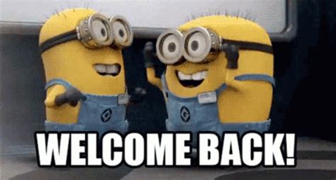 Welcome Back Awesome GIF - WelcomeBack Awesome Minions - Discover ...