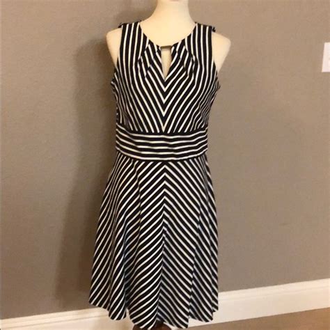 White House Black Market | Dresses | Black House White Market Striped ...