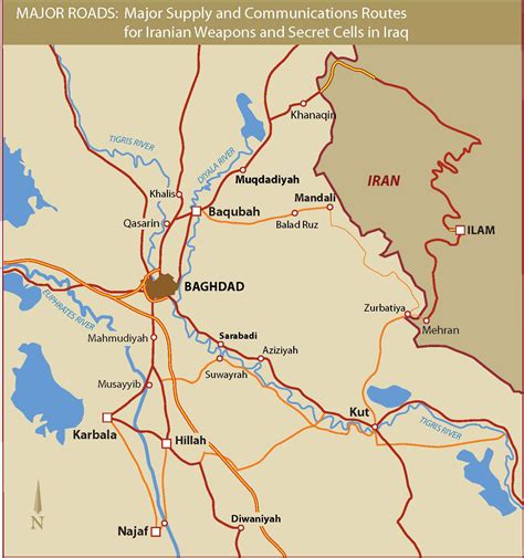 Major Supply and Communication Routes for Iranian Weapons and Secret ...