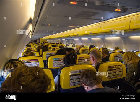 Ryanair plane cabin interior hi-res stock photography and images - Alamy