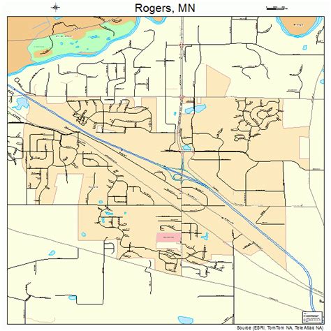 Rogers Minnesota Street Map 2755186