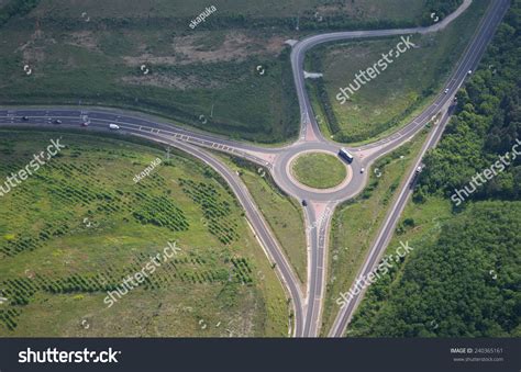 Aerial View Of Highway Interchange Stock Photo 240365161 : Shutterstock