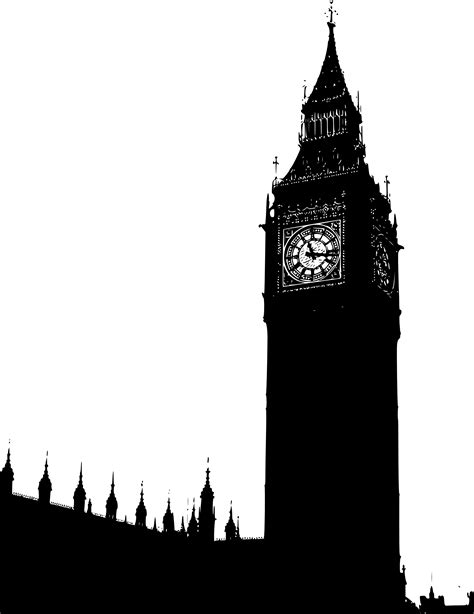 big Ben Houses of Parliament Black White Line Art Coloring Book ... - ClipArt Best - ClipArt Best