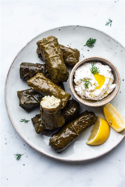 Dolmades - Greek stuffed vine leaves - Lazy Cat Kitchen