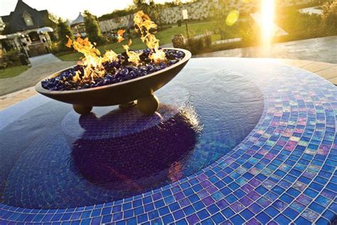 Fire Features: Pool Designs with Flare | Fire feature pool, Backyard ...