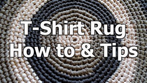 Crochet a RUG using T Shirt Yarn: Tips to keep your rug FLAT as you crochet it - YouTube