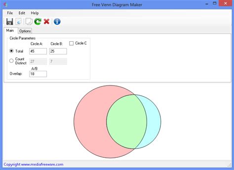 Free Venn Diagram Maker - Media Freeware Download