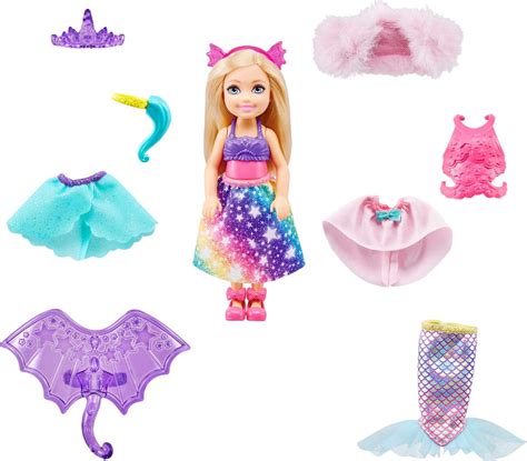 Barbie Dreamtopia Chelsea Doll Dress-Up Set W Ith 12 Fashion Pieces, 3 To 7 Year Olds - Walmart.com