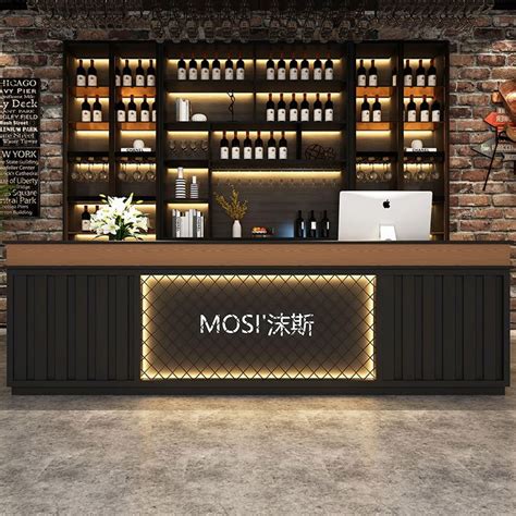 Reception Desk Bar Counter Design, Bar Design Restaurant, Bar Interior ...