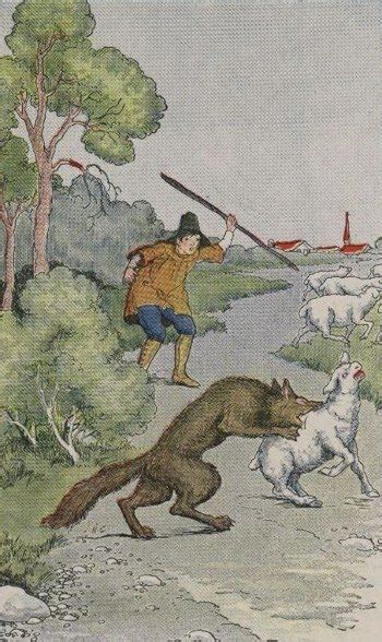 Aesop's Fables-The Shepherd Boy and The Wolf - Rainy Day Poems