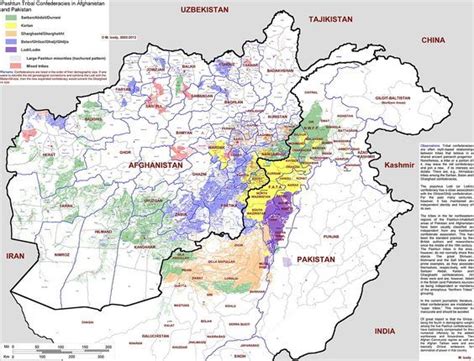 Pashtun tribes in Afghanistan and Pakistan, by M. Izady | India world map, Infographic map ...