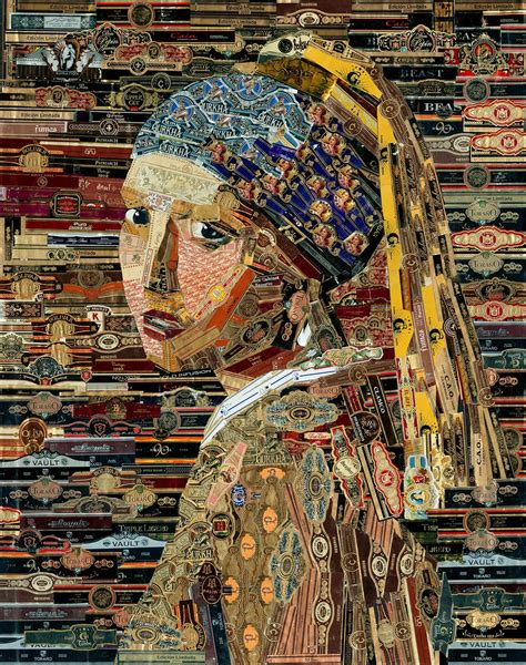 Cigar Art Collage Girl With A Pearl Earring Famous - Etsy