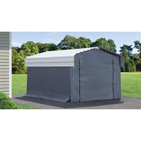 Arrow Enclosure Kit for Arrow Carport 10ft x 15ft Gray & Reviews | Wayfair